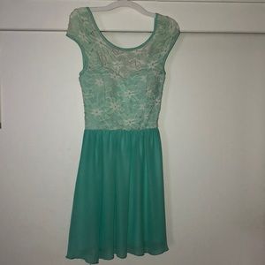 Fit and flair lace dress